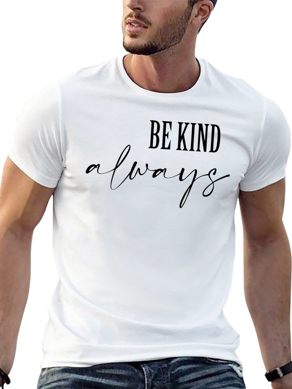 Be Kind Always Black Graphic Tee