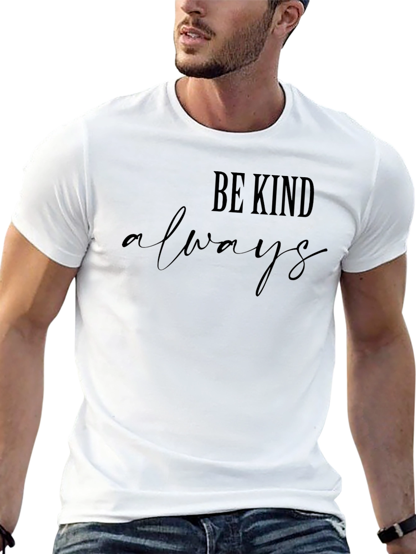 Be Kind Always Black Graphic Tee