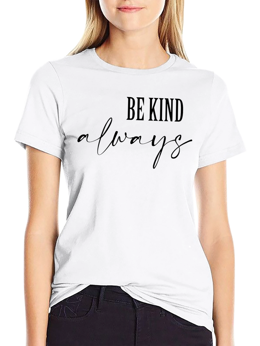 Be Kind Always Black Graphic Tee