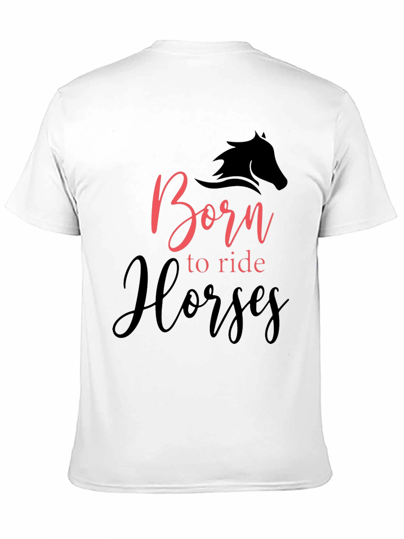 Born to Ride Horses Black T-Shirt