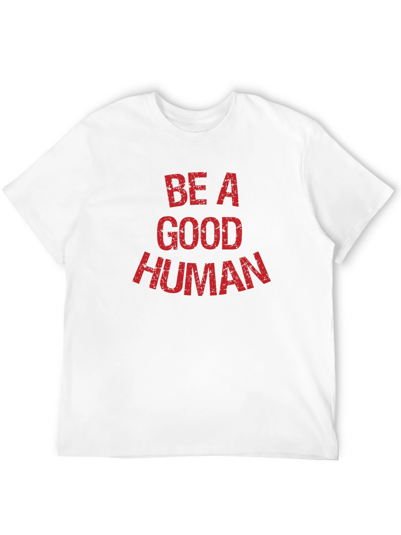 Be A Good Human Graphic Tee - Black Cotton T-Shirt