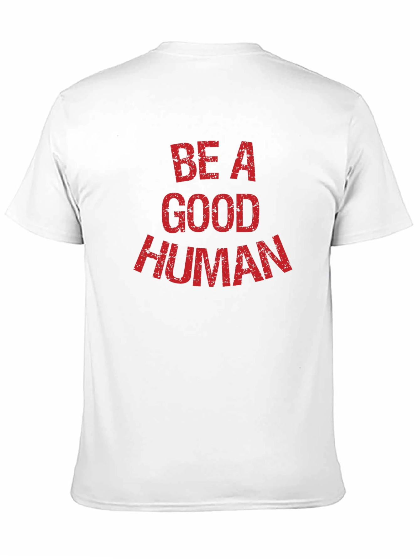 Be A Good Human Graphic Tee - Black Cotton T-Shirt