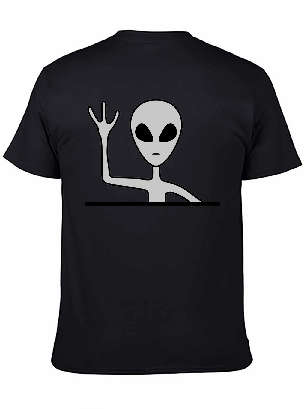 Alien Graphic Tee - Mens Black T-Shirt