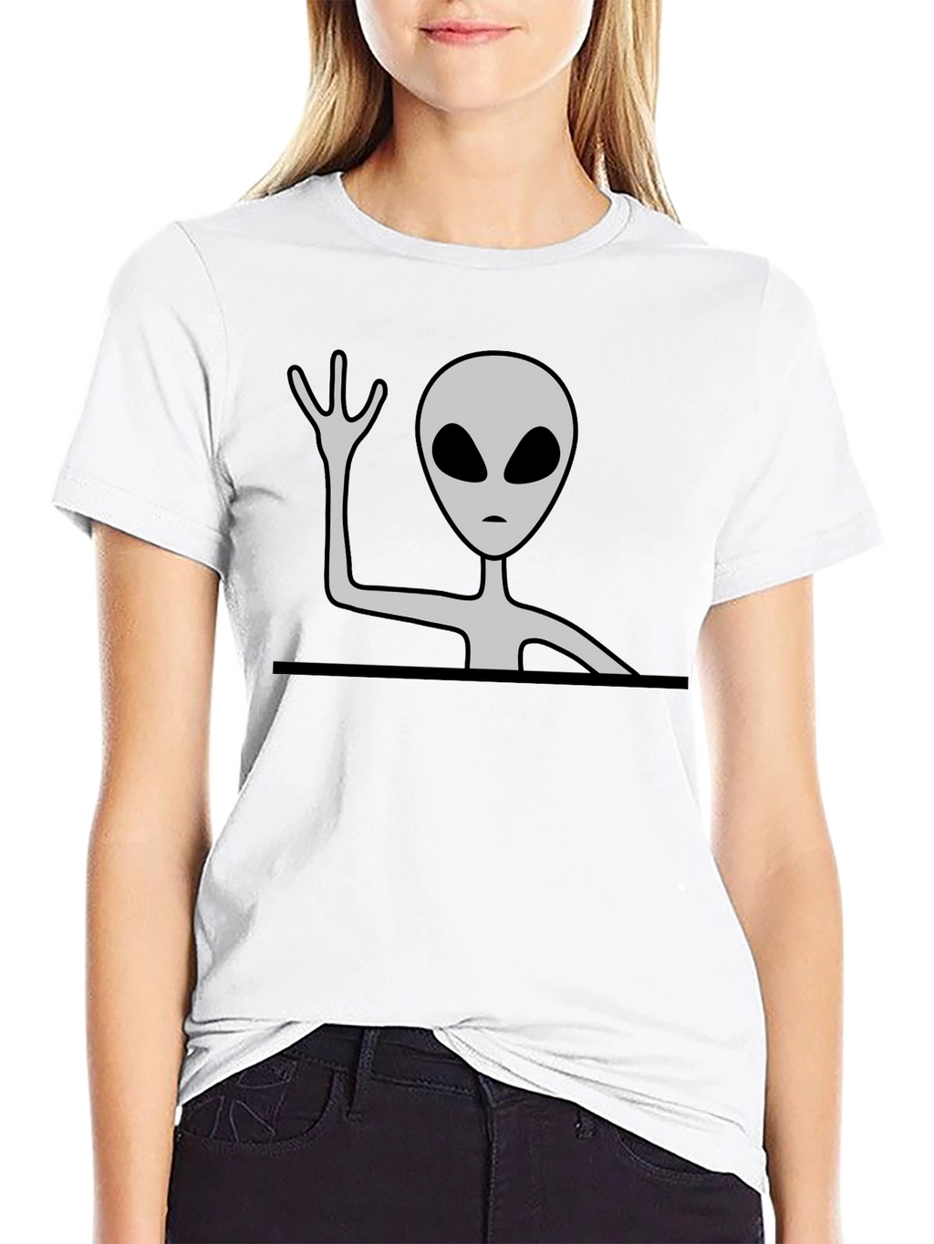 Alien Graphic Tee - Mens Black T-Shirt
