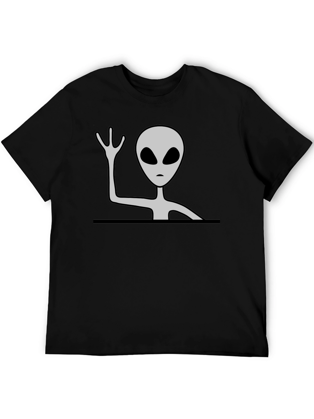 Alien Graphic Tee - Mens Black T-Shirt