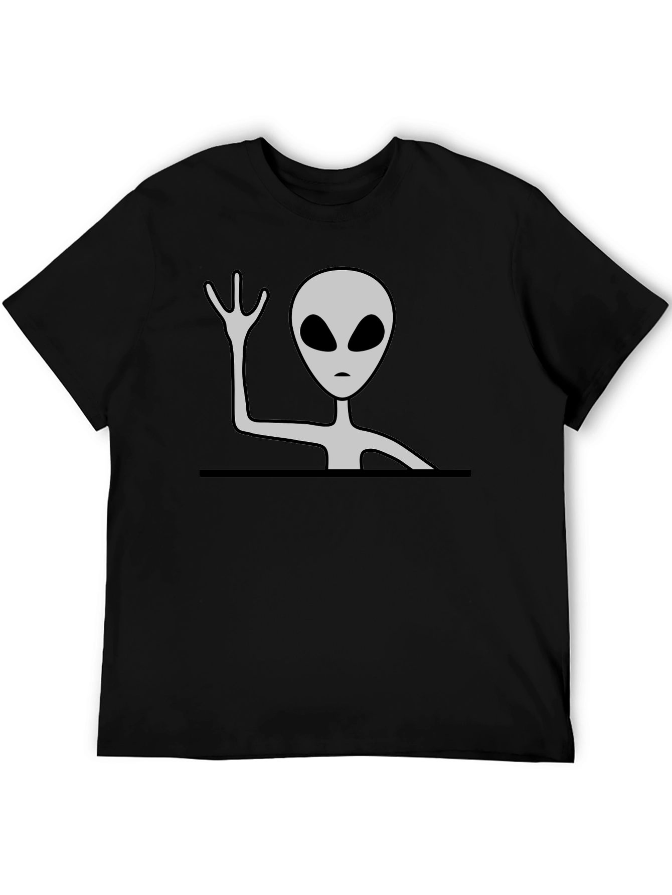 Alien Graphic Tee - Mens Black T-Shirt