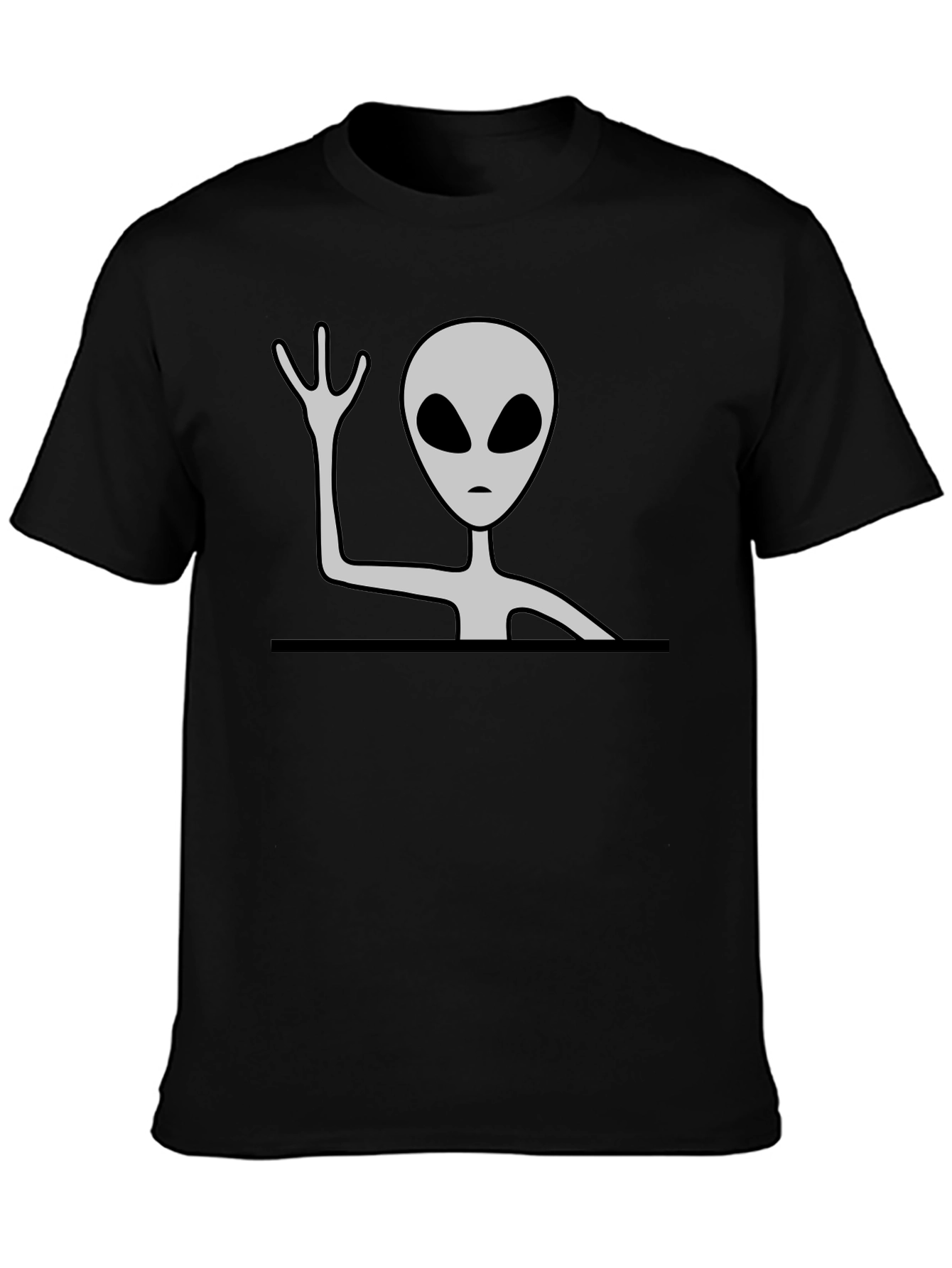 Alien Graphic Tee - Mens Black T-Shirt