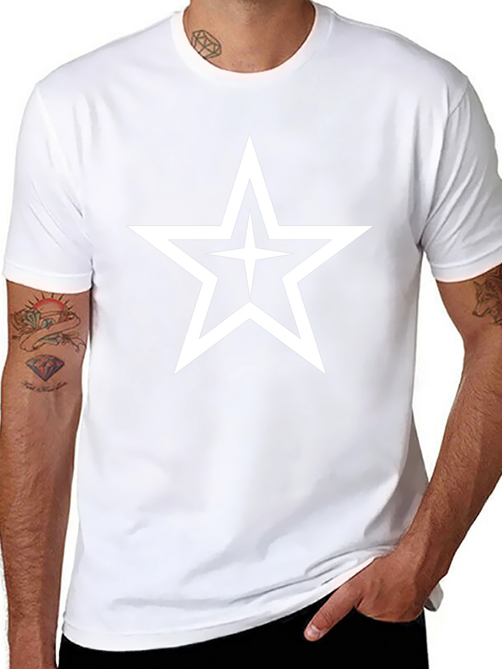 Bold Star Graphic Black T-Shirt