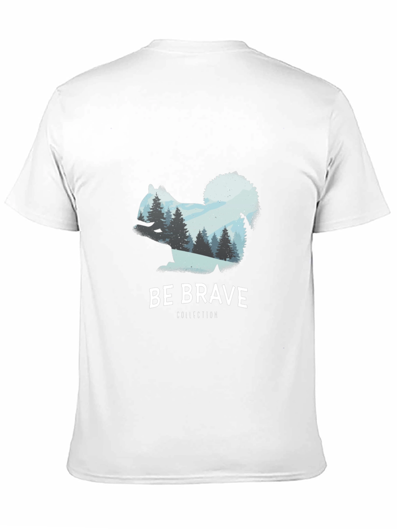 Be Brave Squirrel Tee - Nature Inspired Graphic T-Shirt