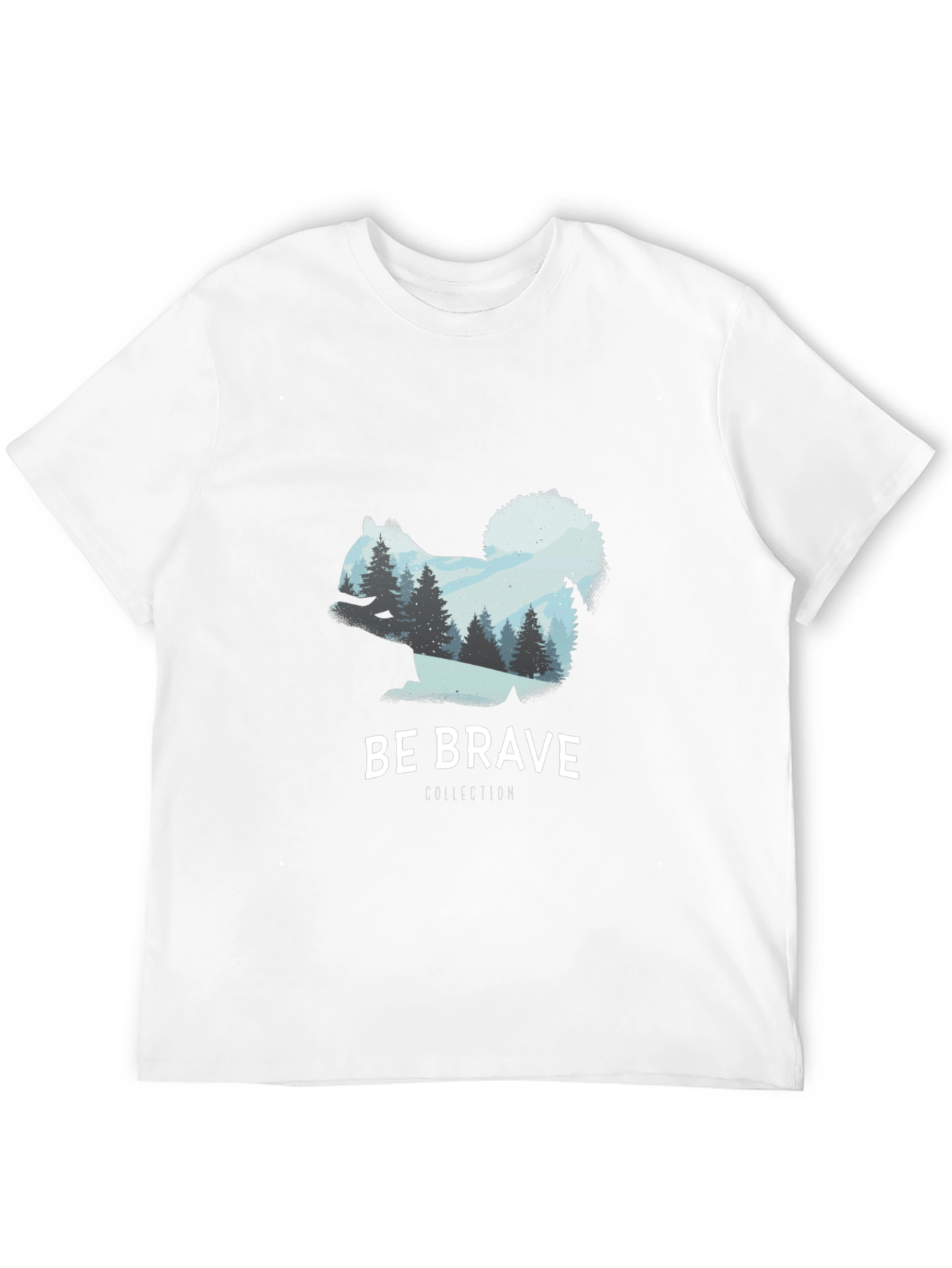 Be Brave Squirrel Tee - Nature Inspired Graphic T-Shirt