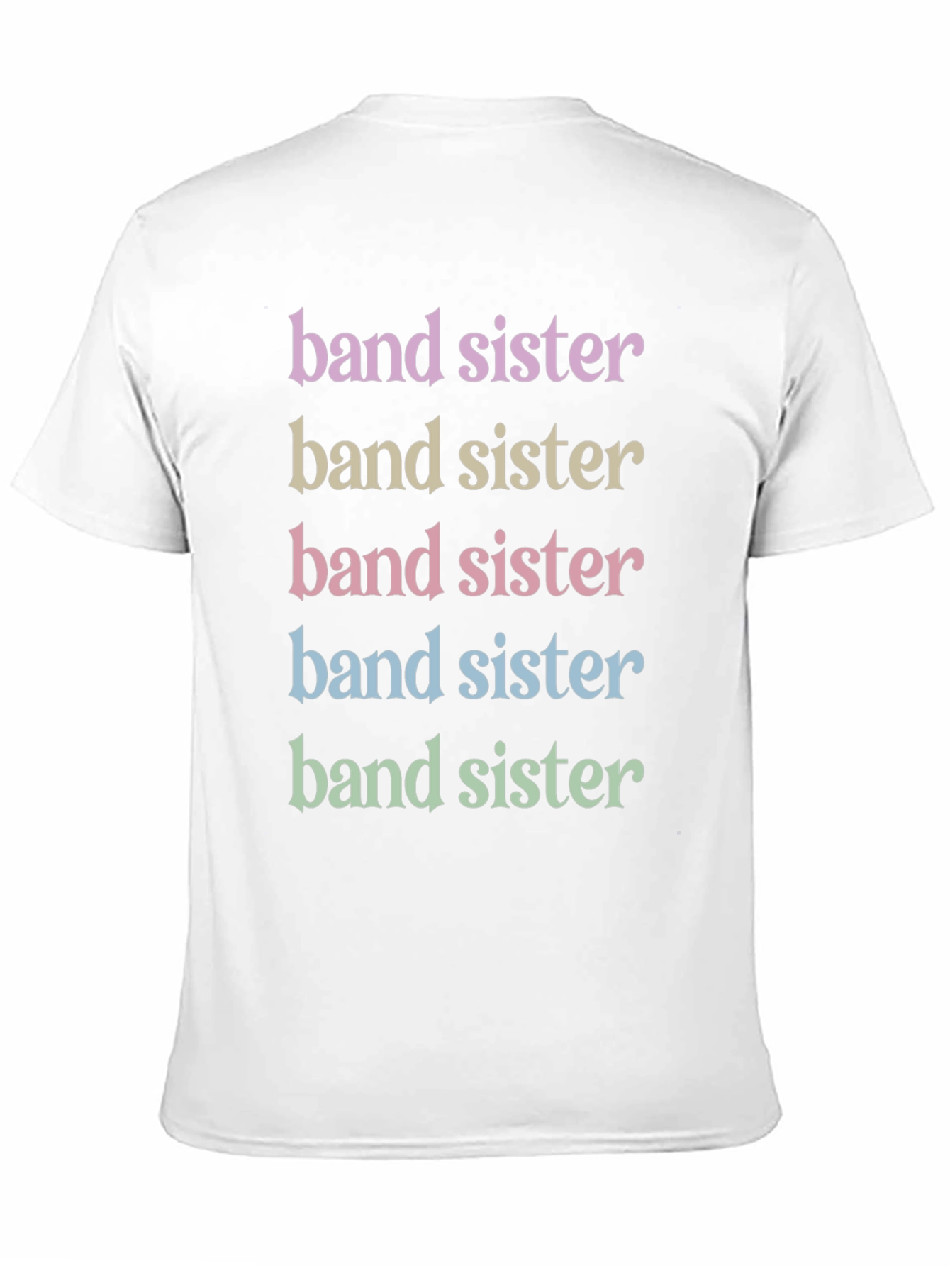 Band Sister Graphic T-Shirt - Colorful Design