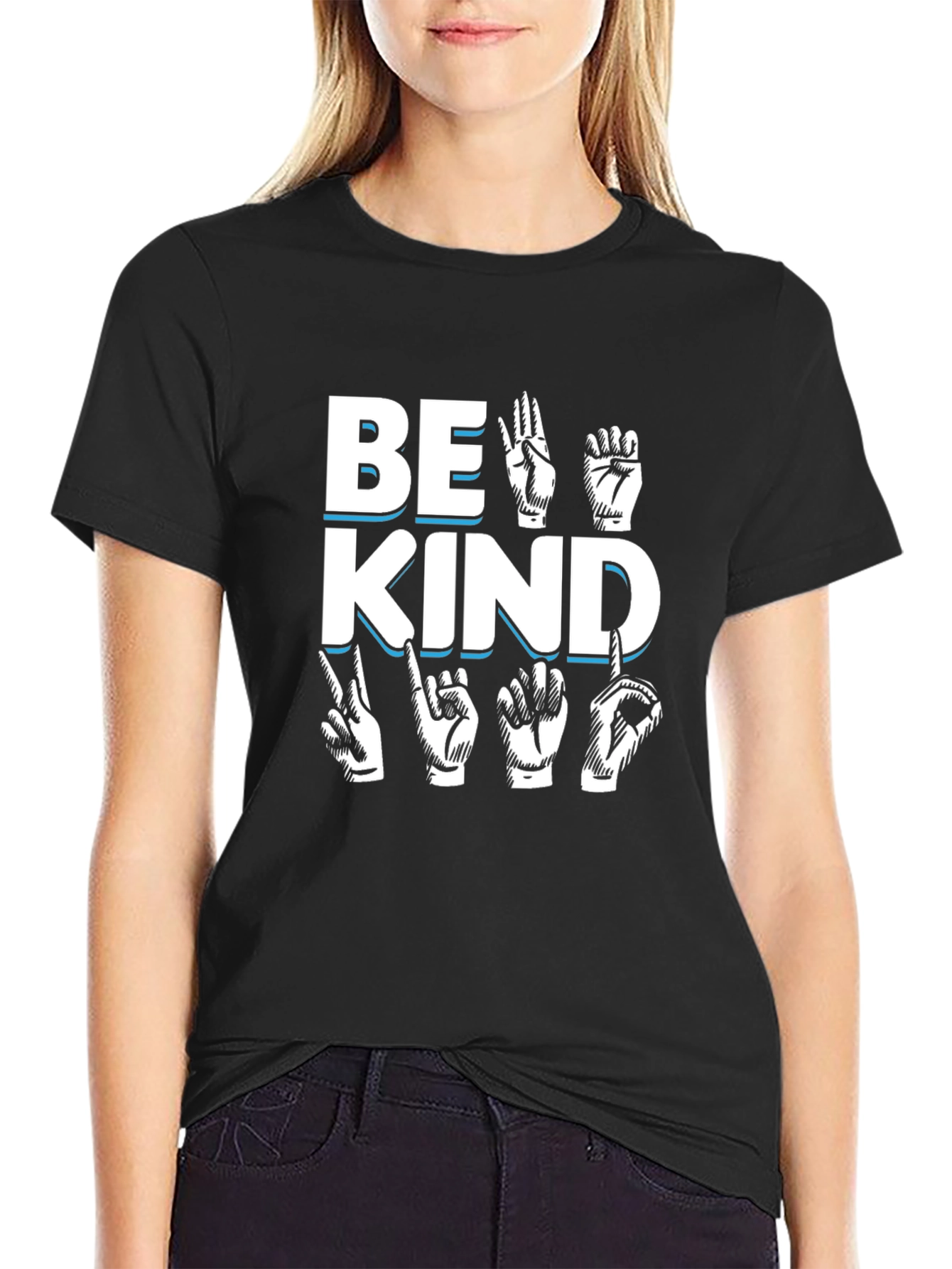Be Kind Sign Language T-Shirt - Soft Cotton Tee