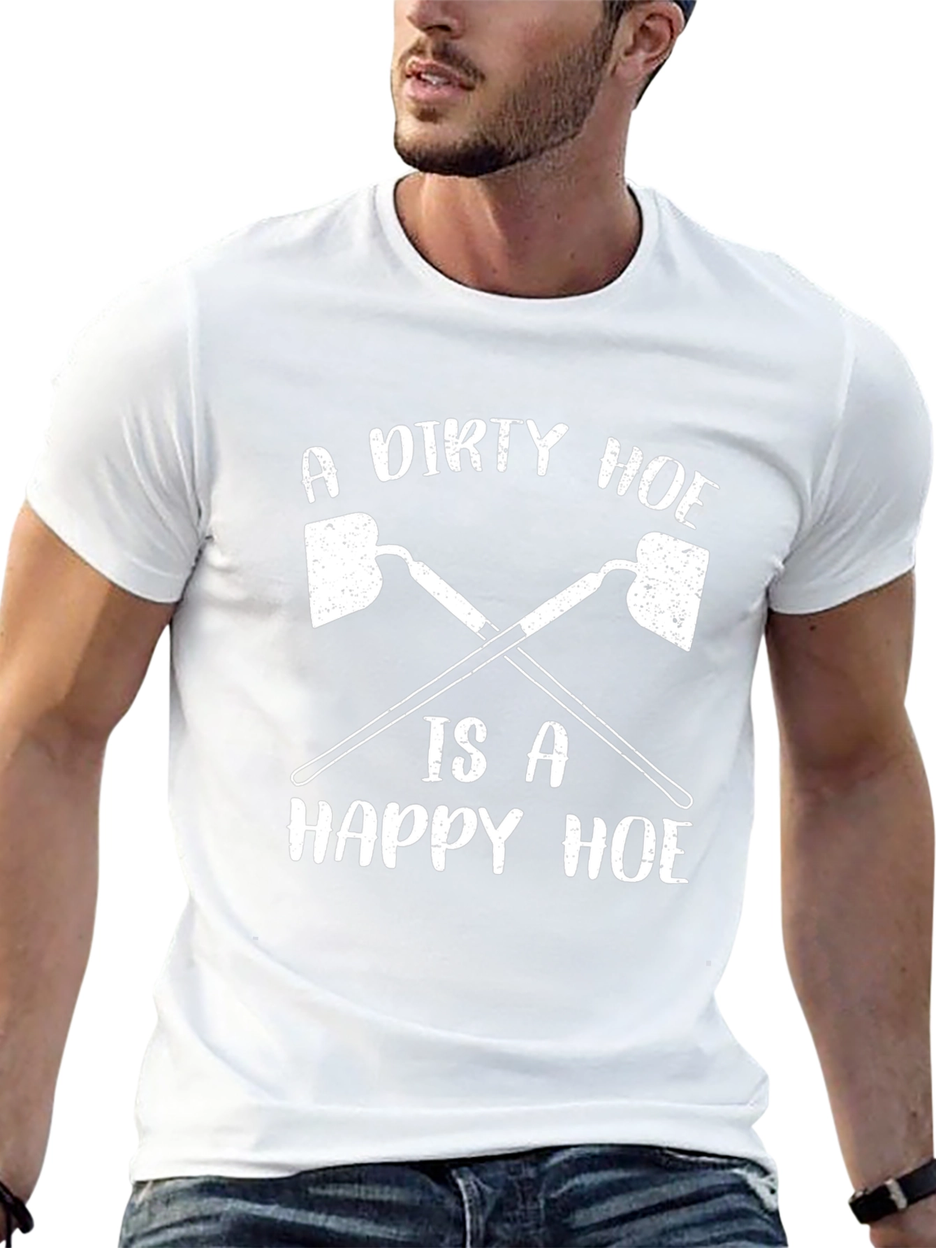 A Dirty Hoe Happy Hoe Funny Garden Humor T-Shirt