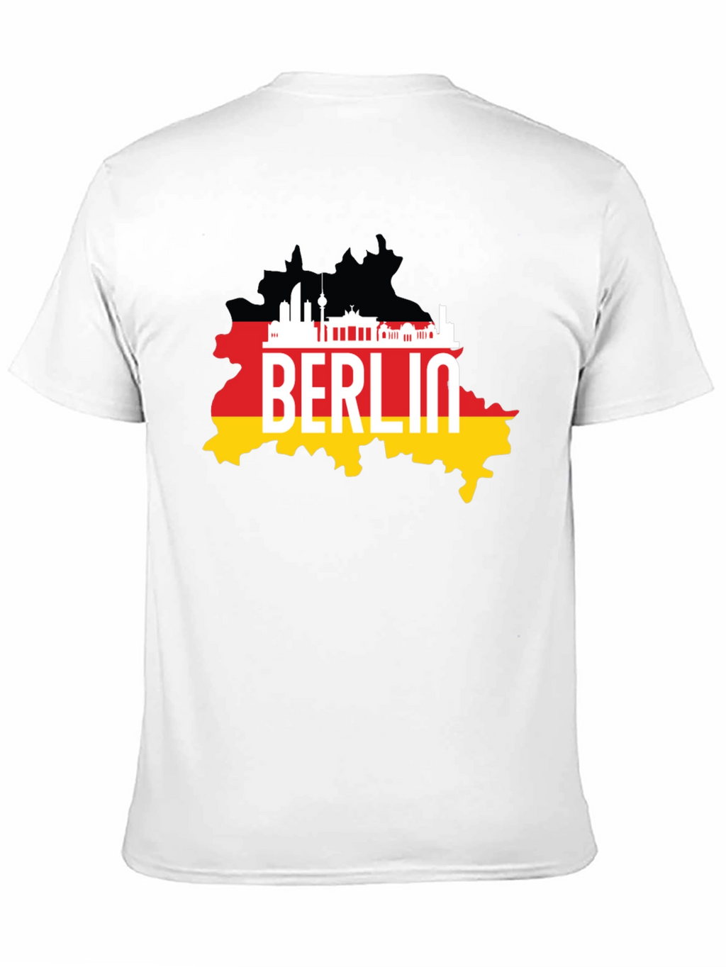 Berlin Germany Map Black T-Shirt