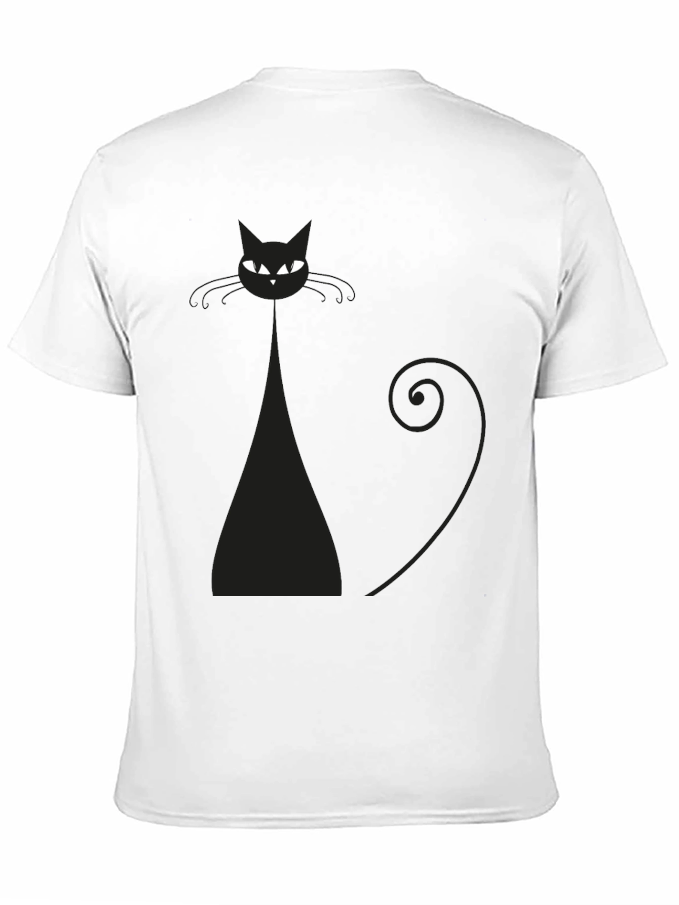 Black Cat Graphic Tee - Stylish Mens T-Shirt