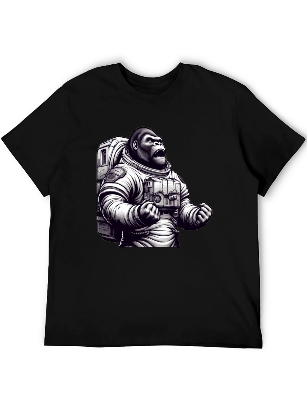 Astronaut Gorilla Graphic T-Shirt