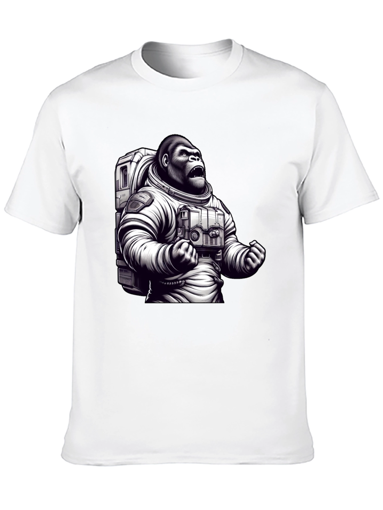 Astronaut Gorilla Graphic T-Shirt