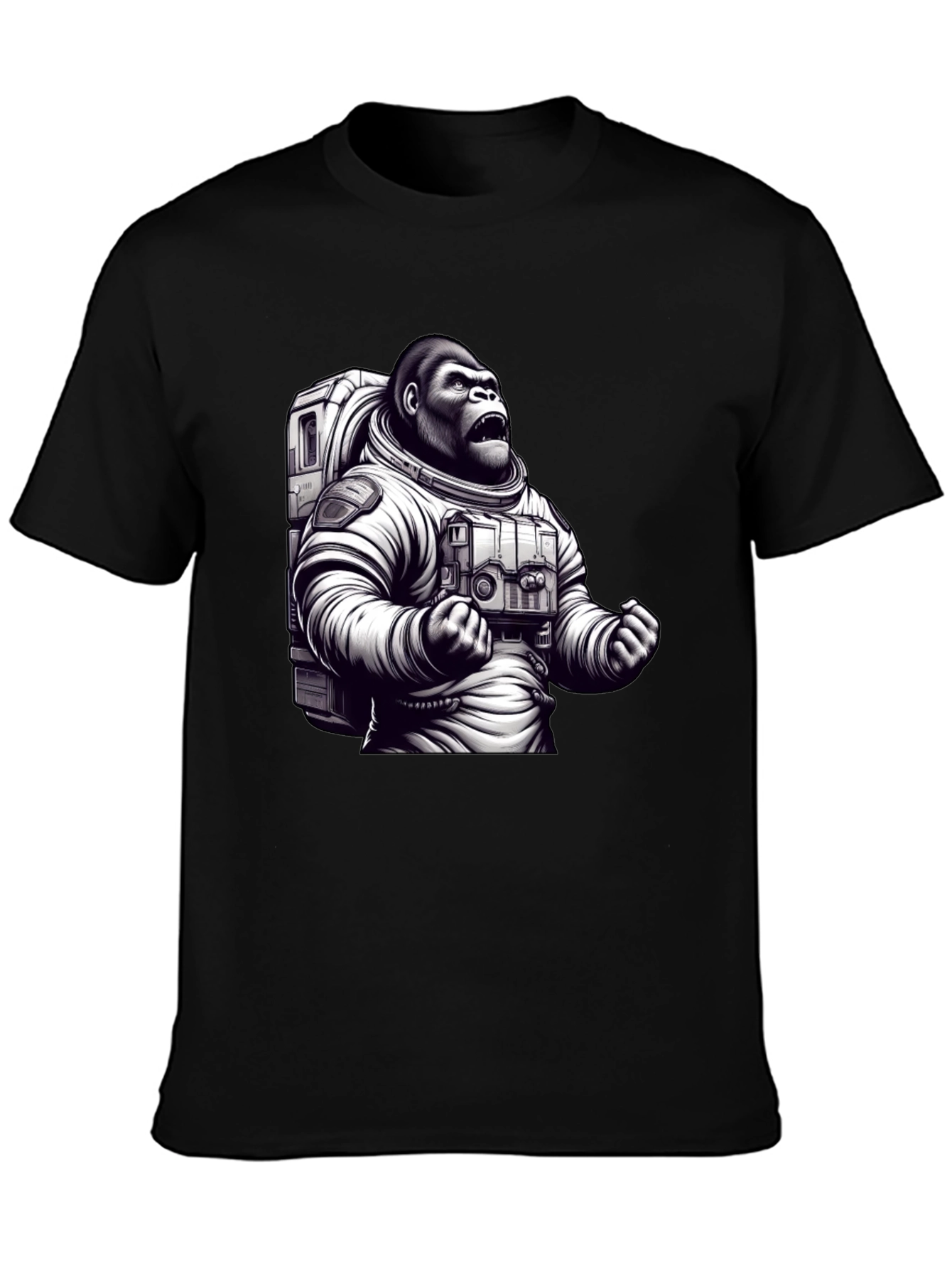 Astronaut Gorilla Graphic T-Shirt