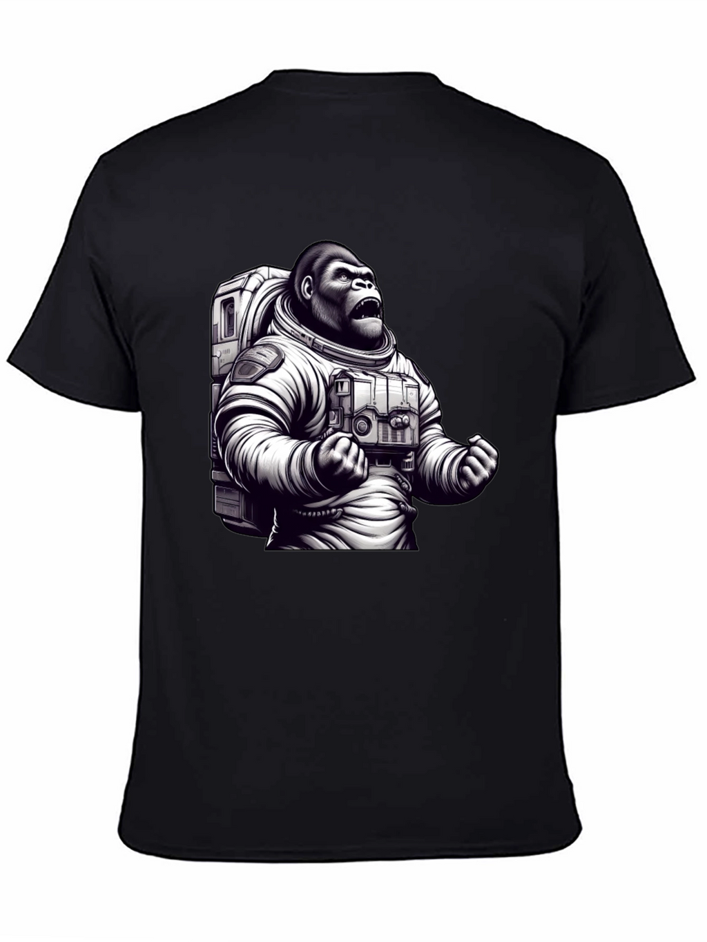 Astronaut Gorilla Graphic T-Shirt