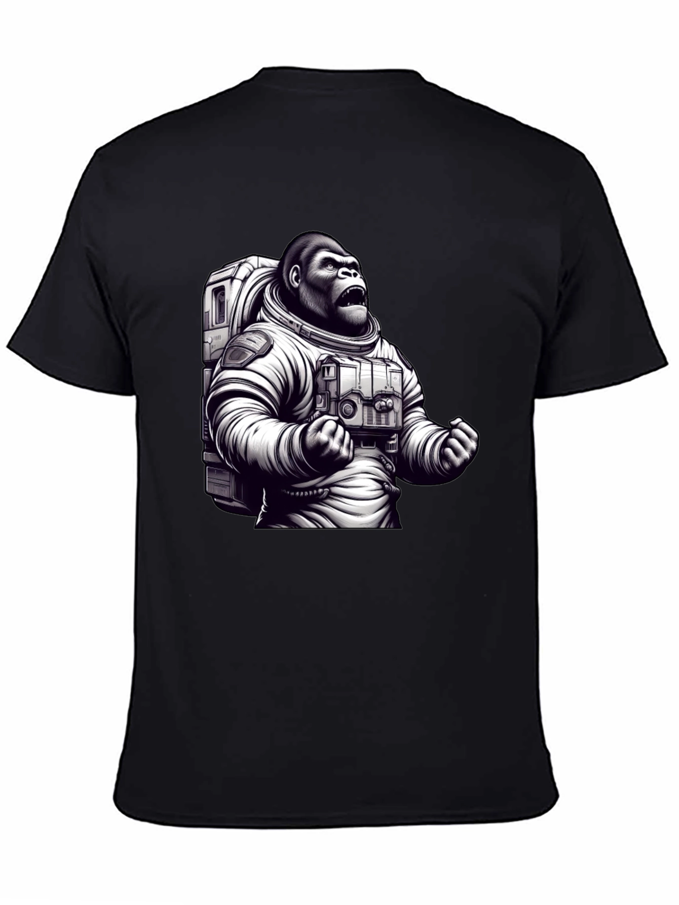Astronaut Gorilla Graphic T-Shirt