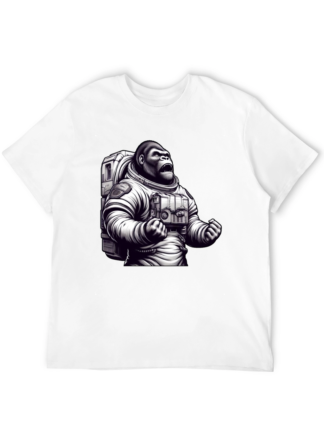 Astronaut Gorilla Graphic T-Shirt