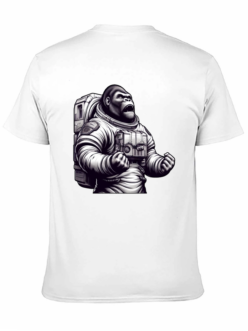 Astronaut Gorilla Graphic T-Shirt