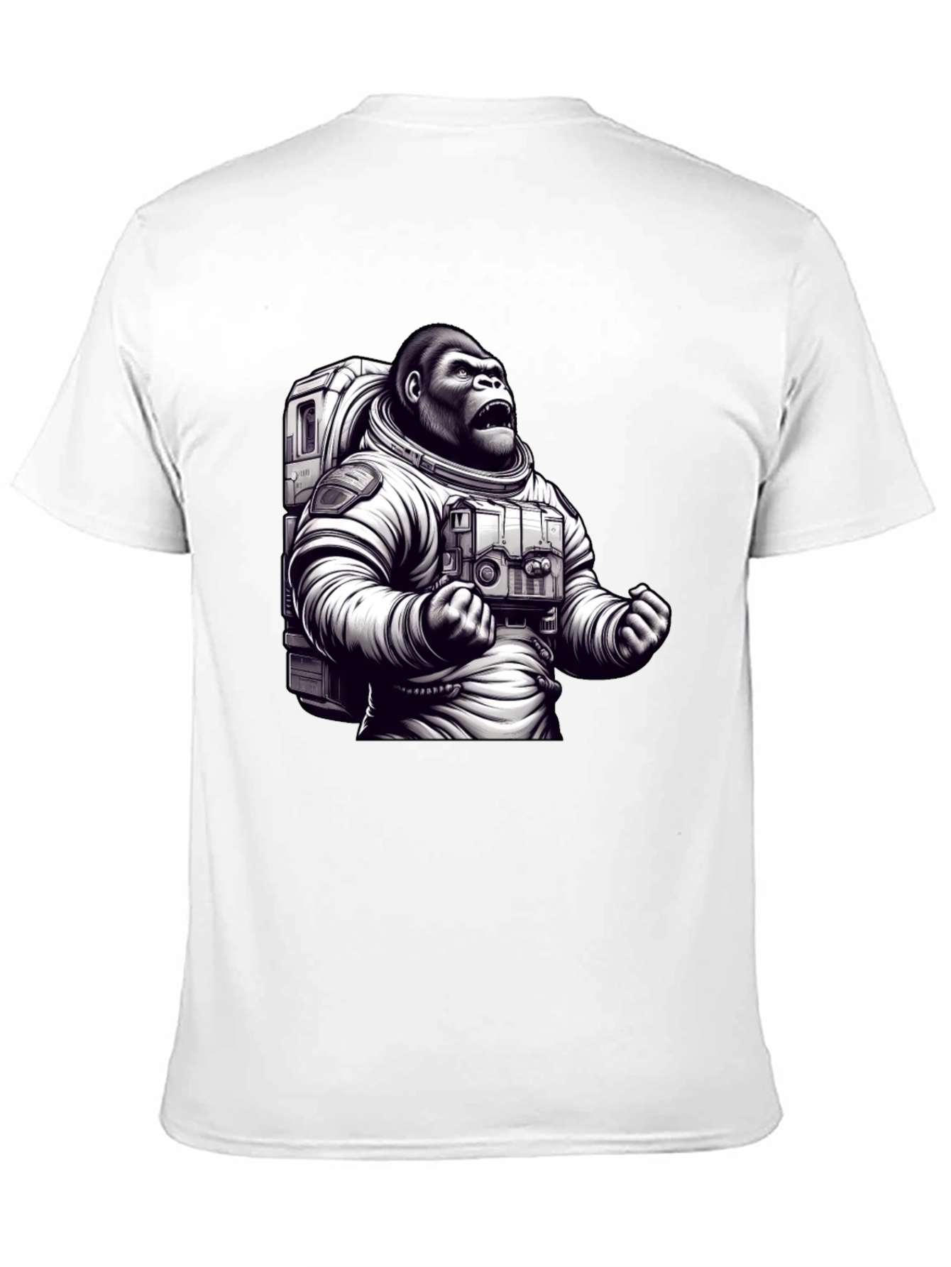 Astronaut Gorilla Graphic T-Shirt