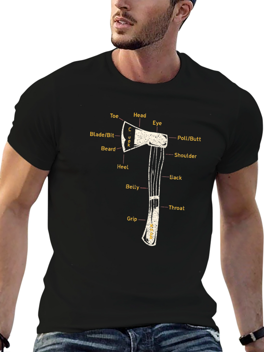 Axe Anatomy T-Shirt - Black