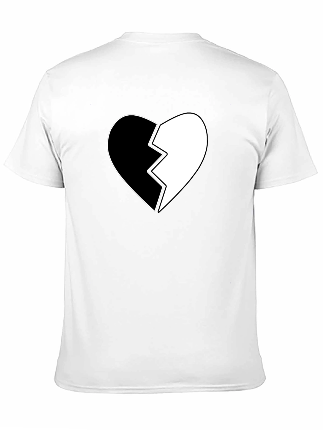 Broken Heart Graphic Tee - Stylish Black T-Shirt