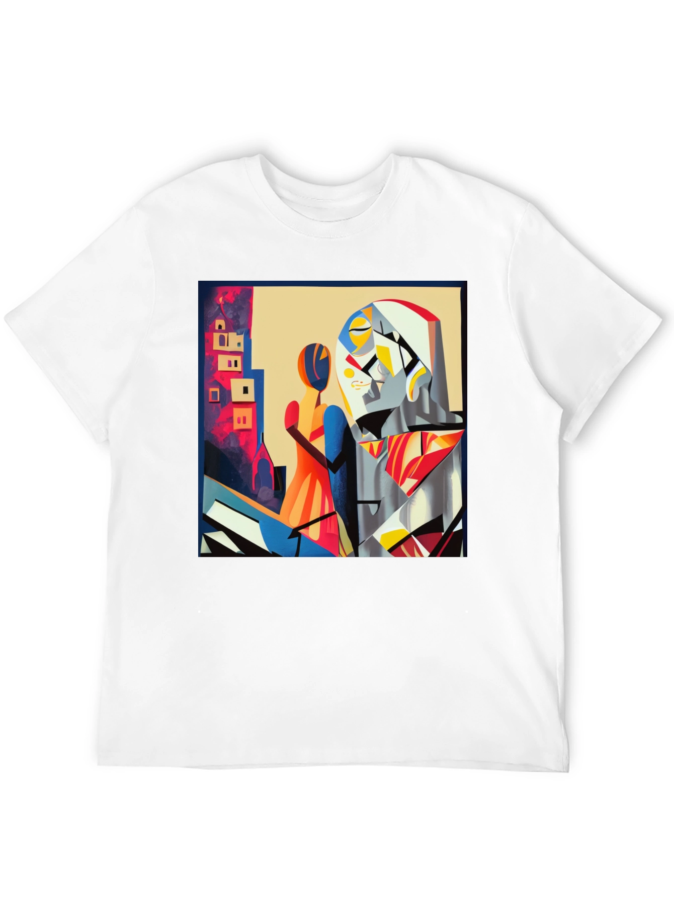 Abstract Art Graphic Tee - Modern Black T-Shirt