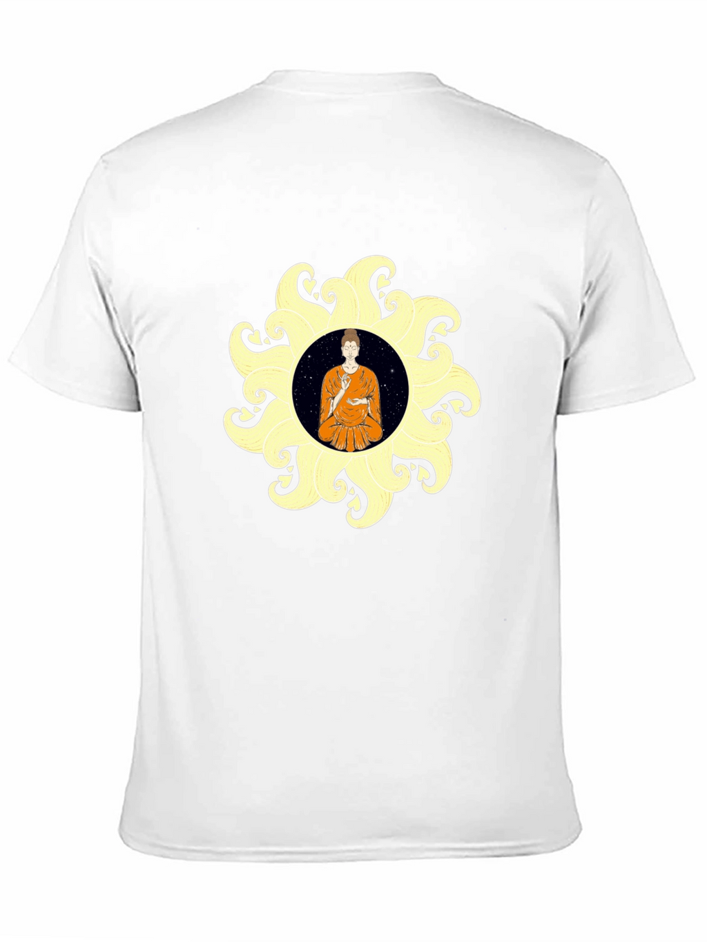Buddha Mandala Black T-Shirt Spiritual Graphic Tee