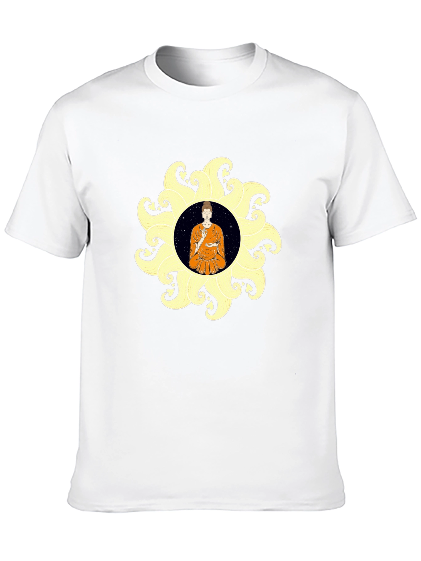Buddha Mandala Black T-Shirt Spiritual Graphic Tee