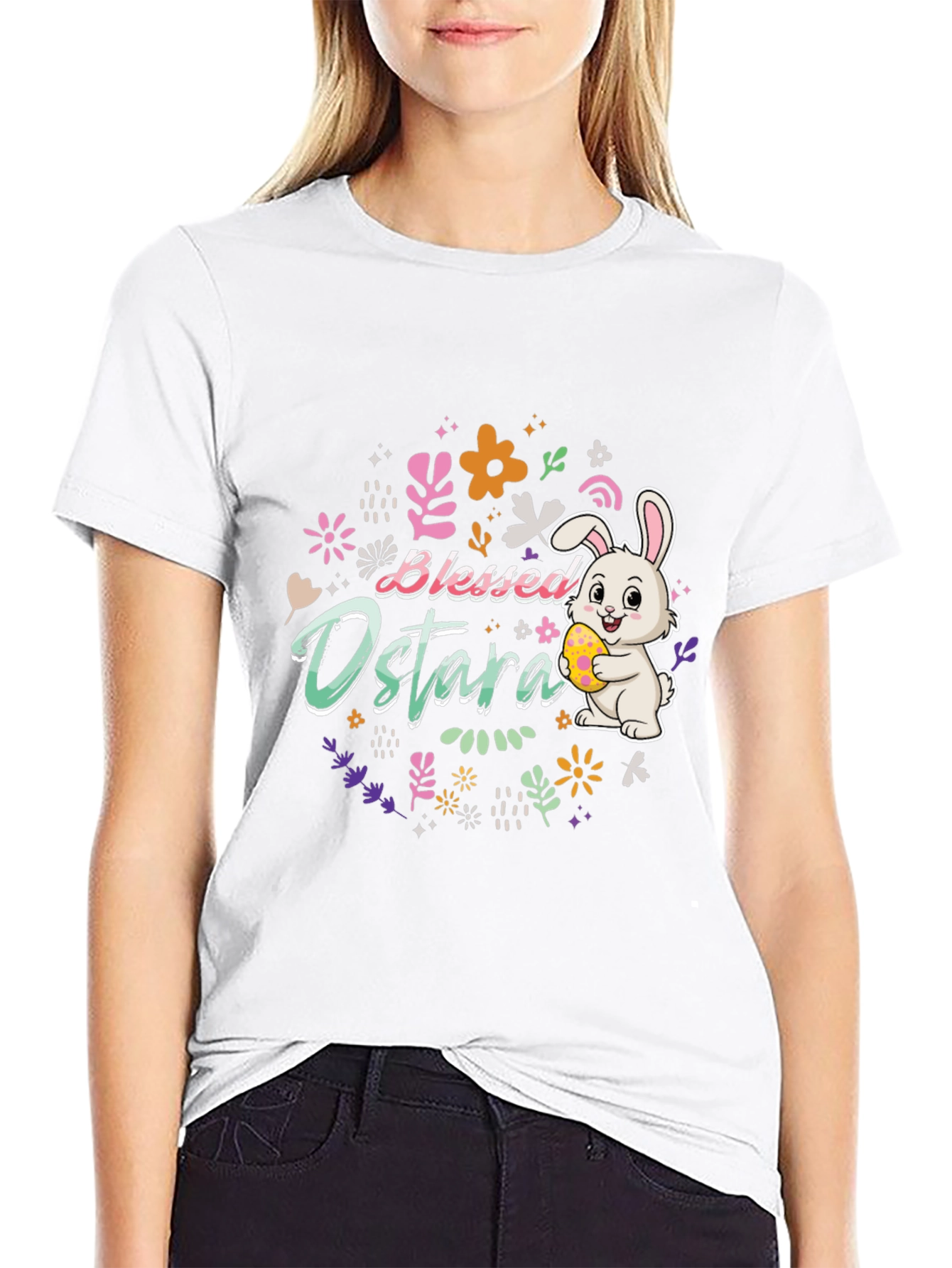 Blessed Ostara Easter Bunny T-Shirt
