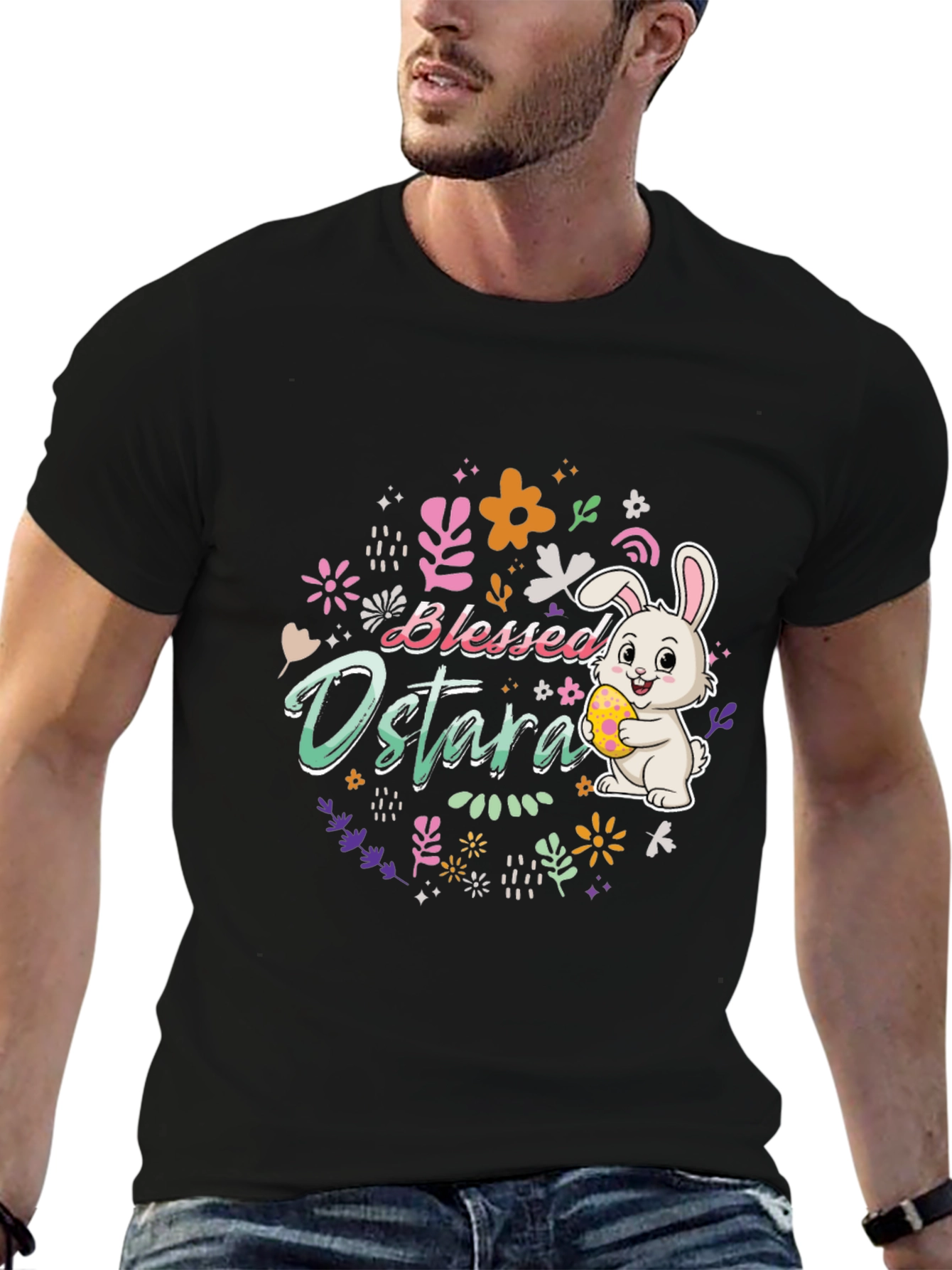 Blessed Ostara Easter Bunny T-Shirt