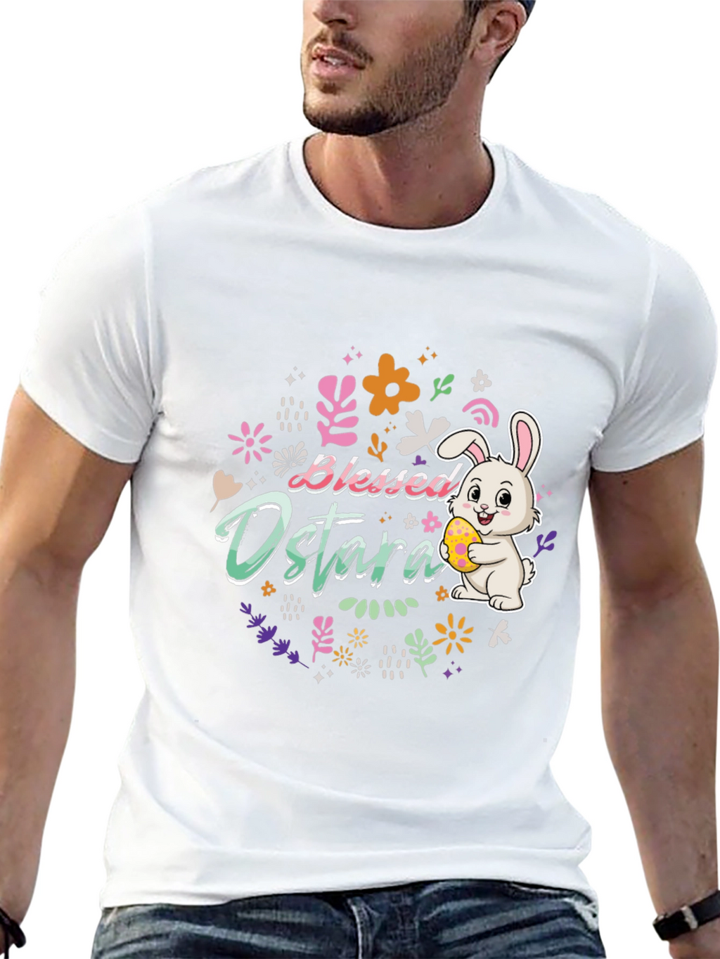 Blessed Ostara Easter Bunny T-Shirt