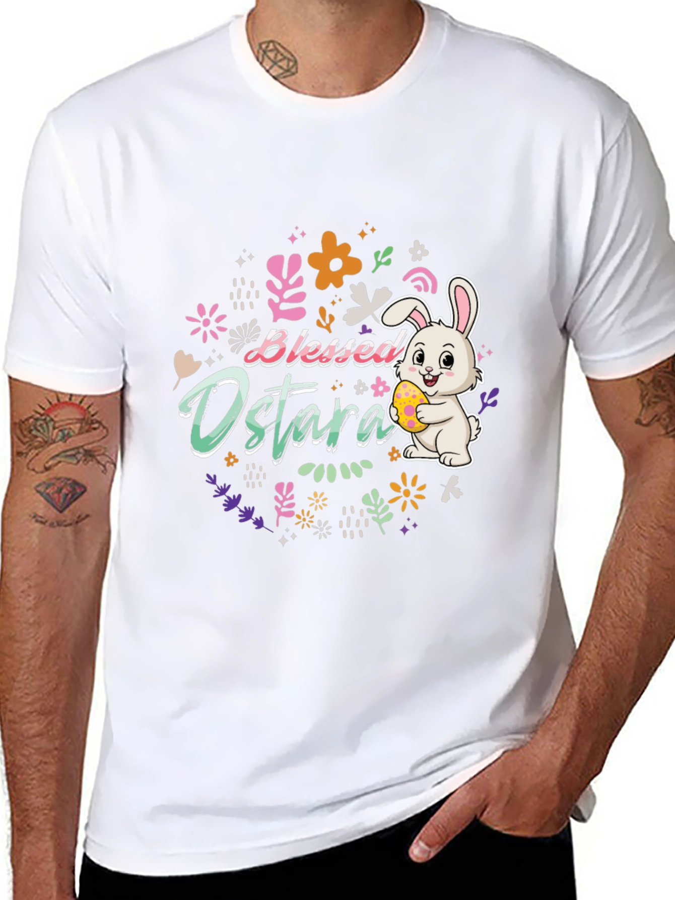 Blessed Ostara Easter Bunny T-Shirt