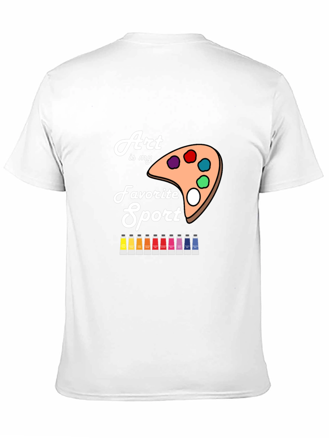 Art is My Favorite Sport Black T-Shirt