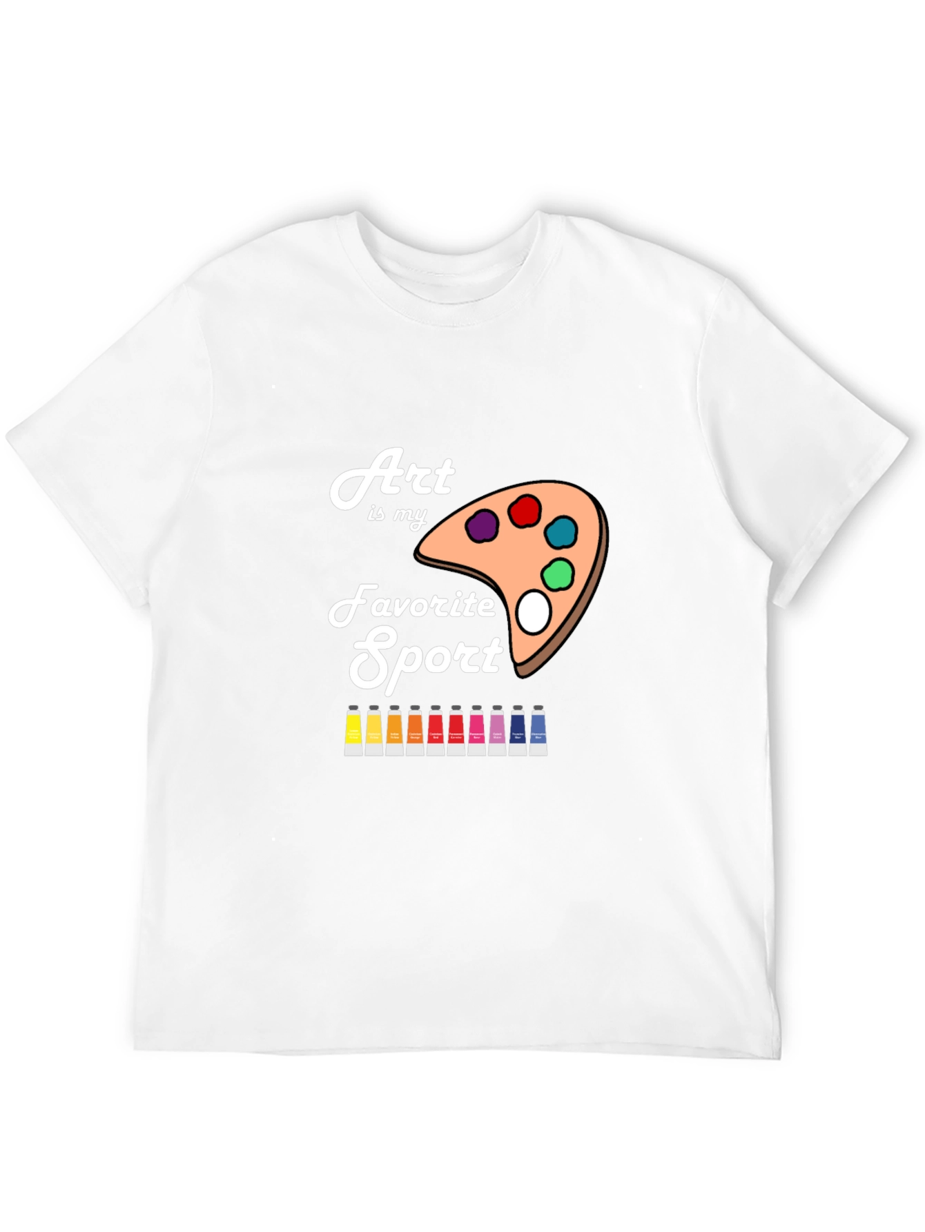 Art is My Favorite Sport Black T-Shirt