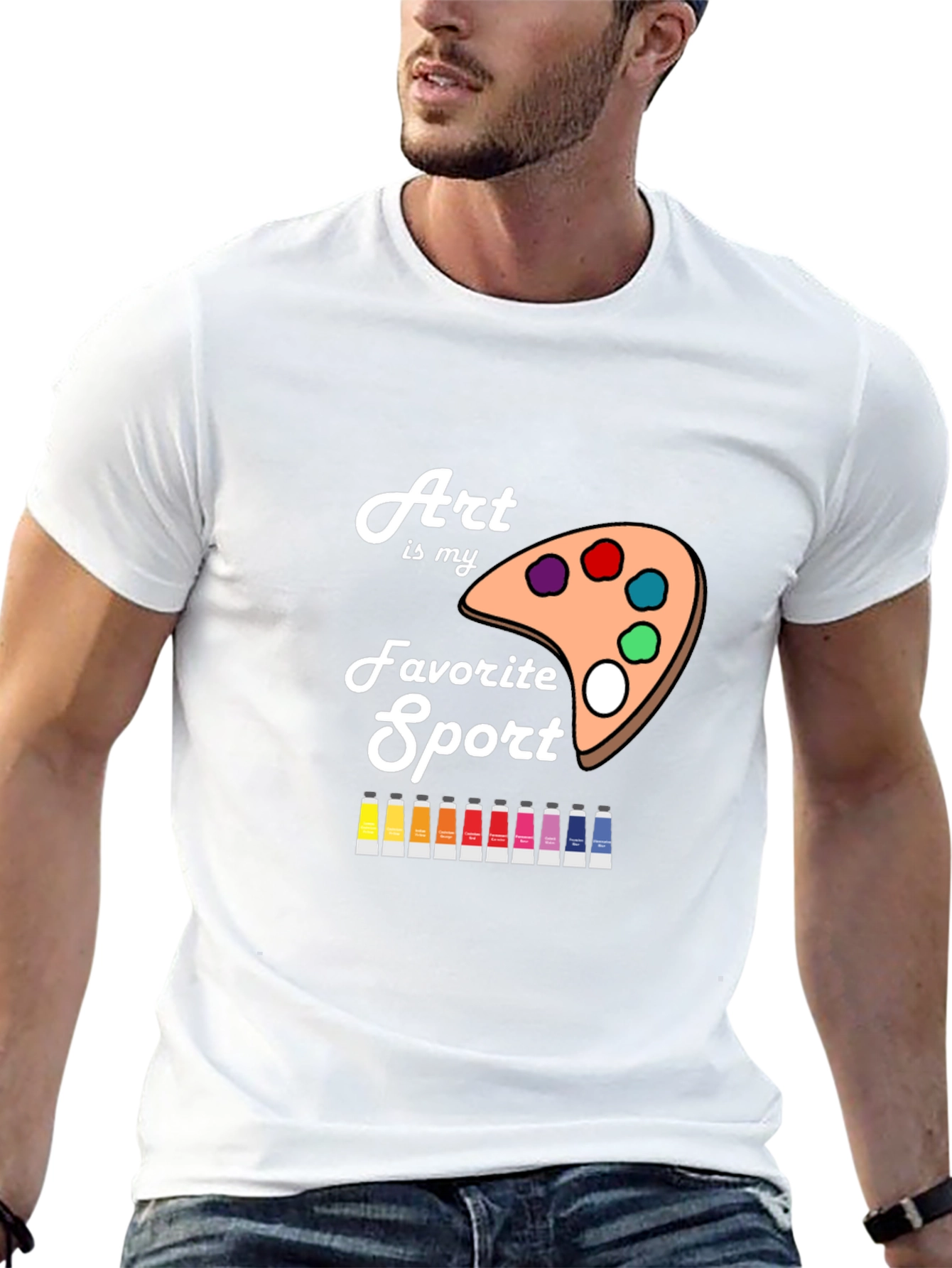 Art is My Favorite Sport Black T-Shirt