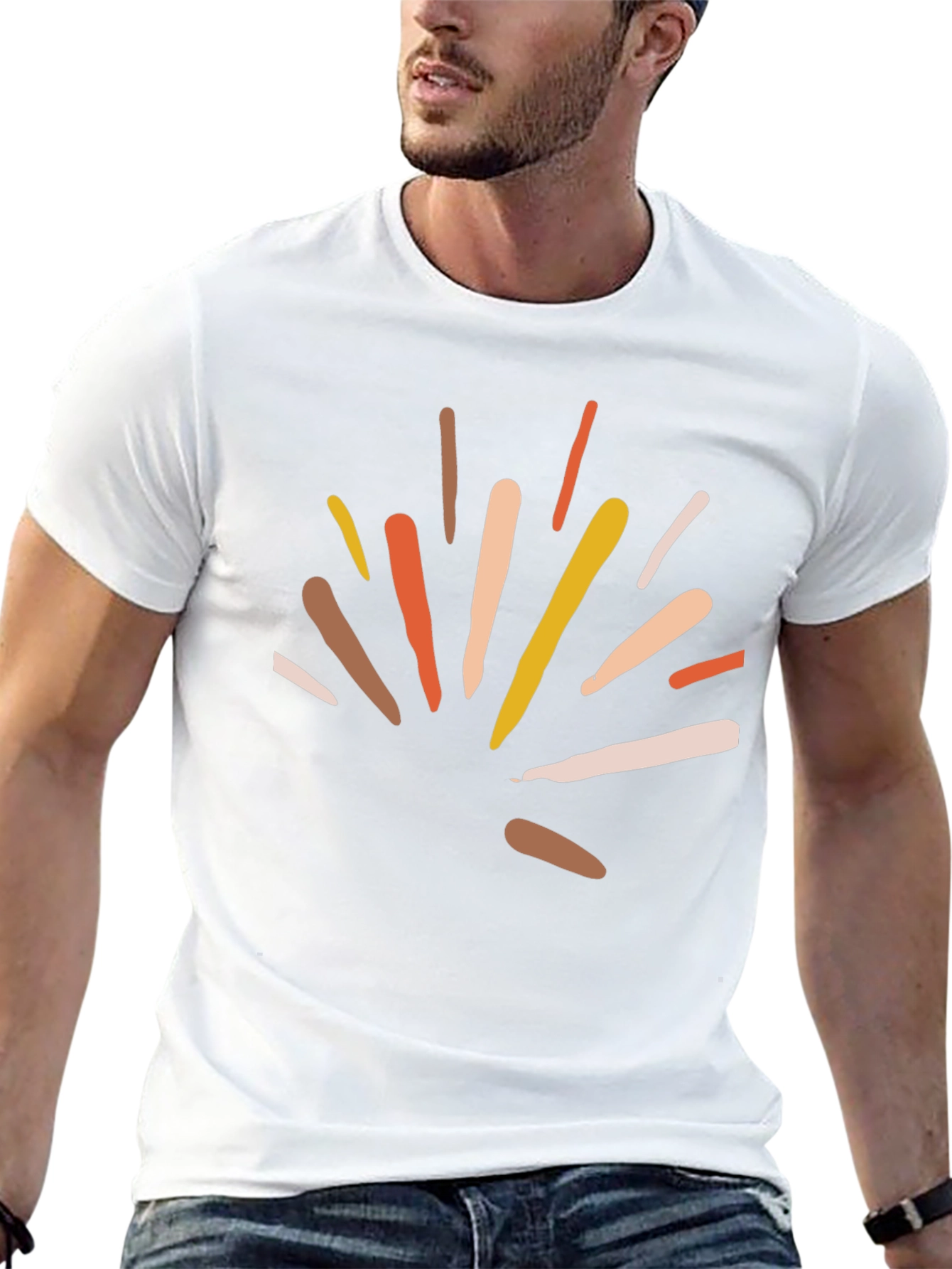 Abstract Graphic Black T-Shirt - Stylish Casual Wear
