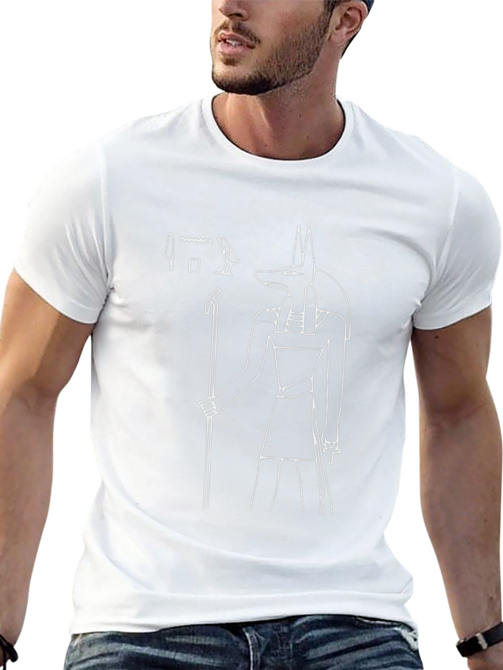 Anubis Graphic T-Shirt - Egyptian God Design