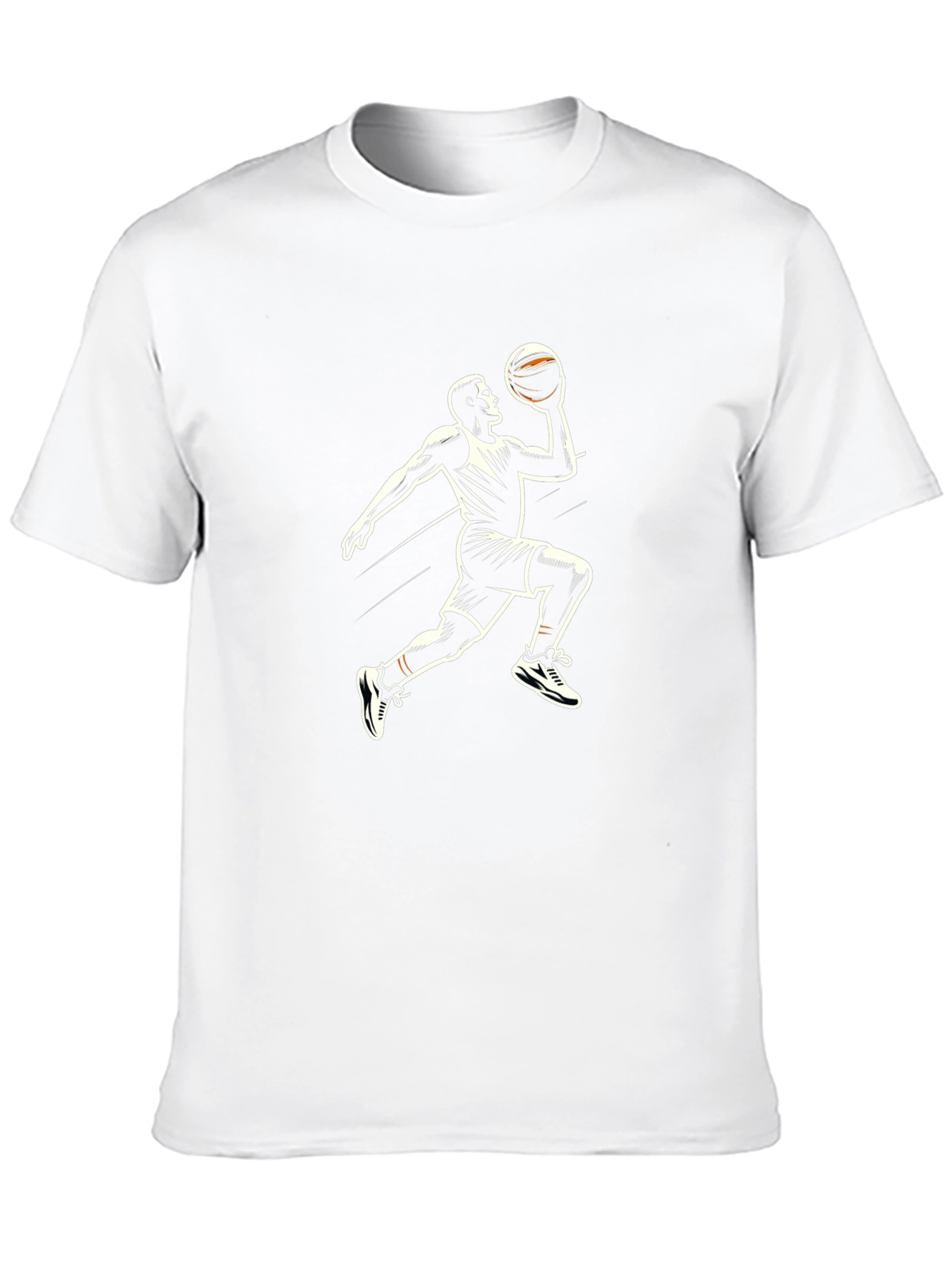 Basketball Player Graphic Tee - Black