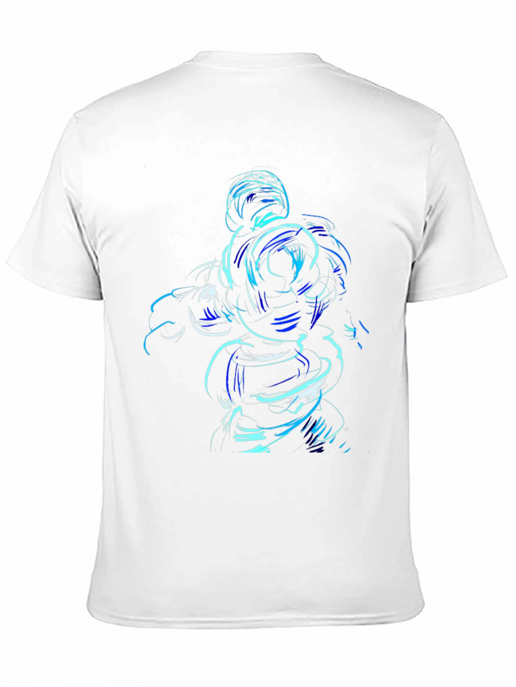 Abstract Blue Graphic Tee