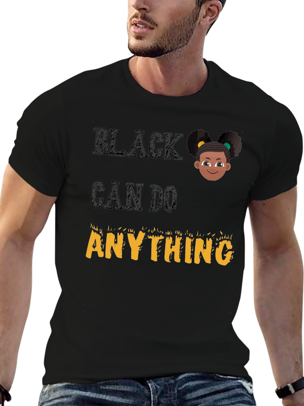 Black Can Do Anything Graphic Tee