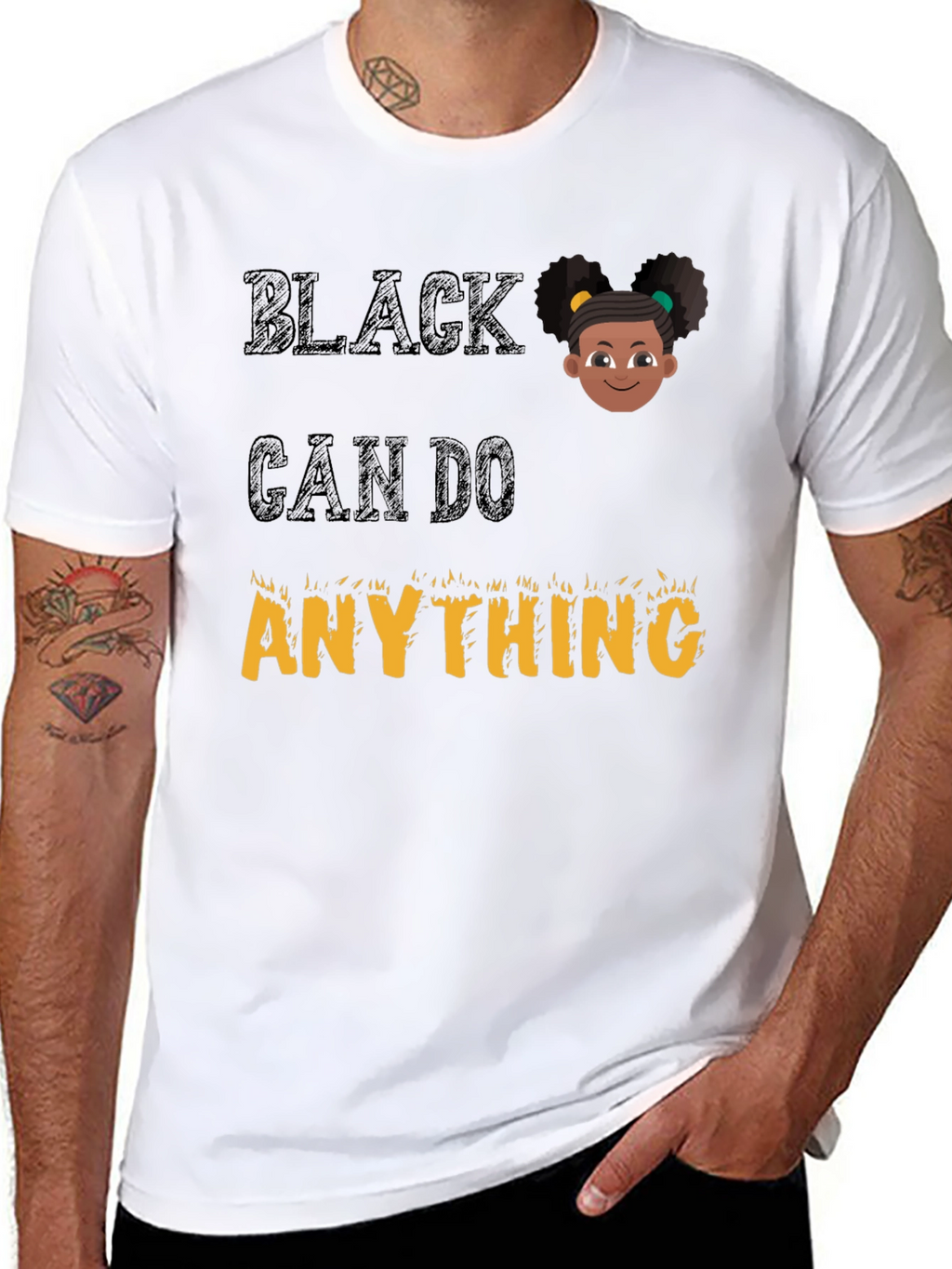 Black Can Do Anything Graphic Tee