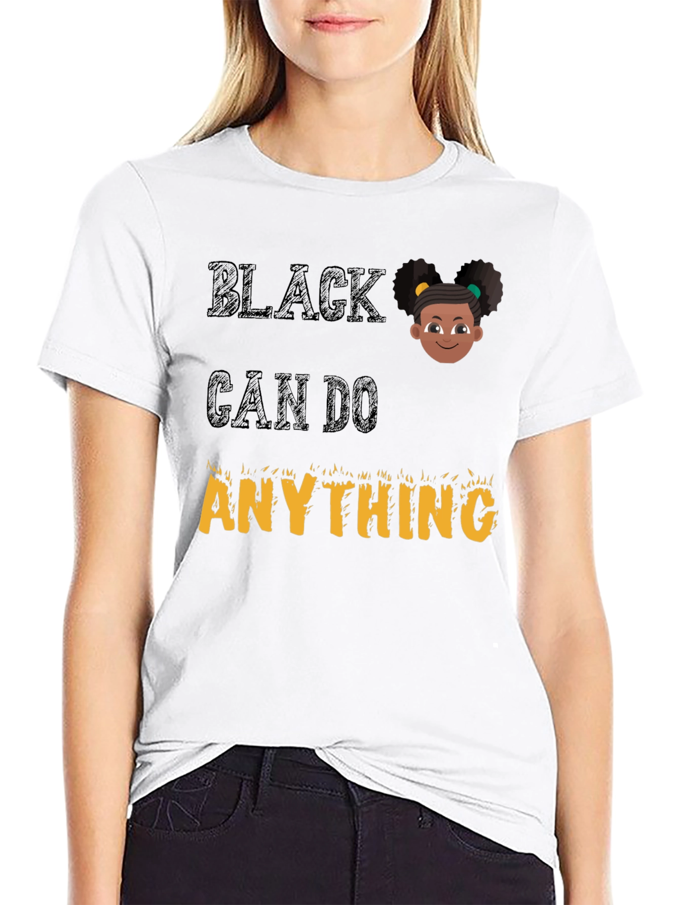 Black Can Do Anything Graphic Tee