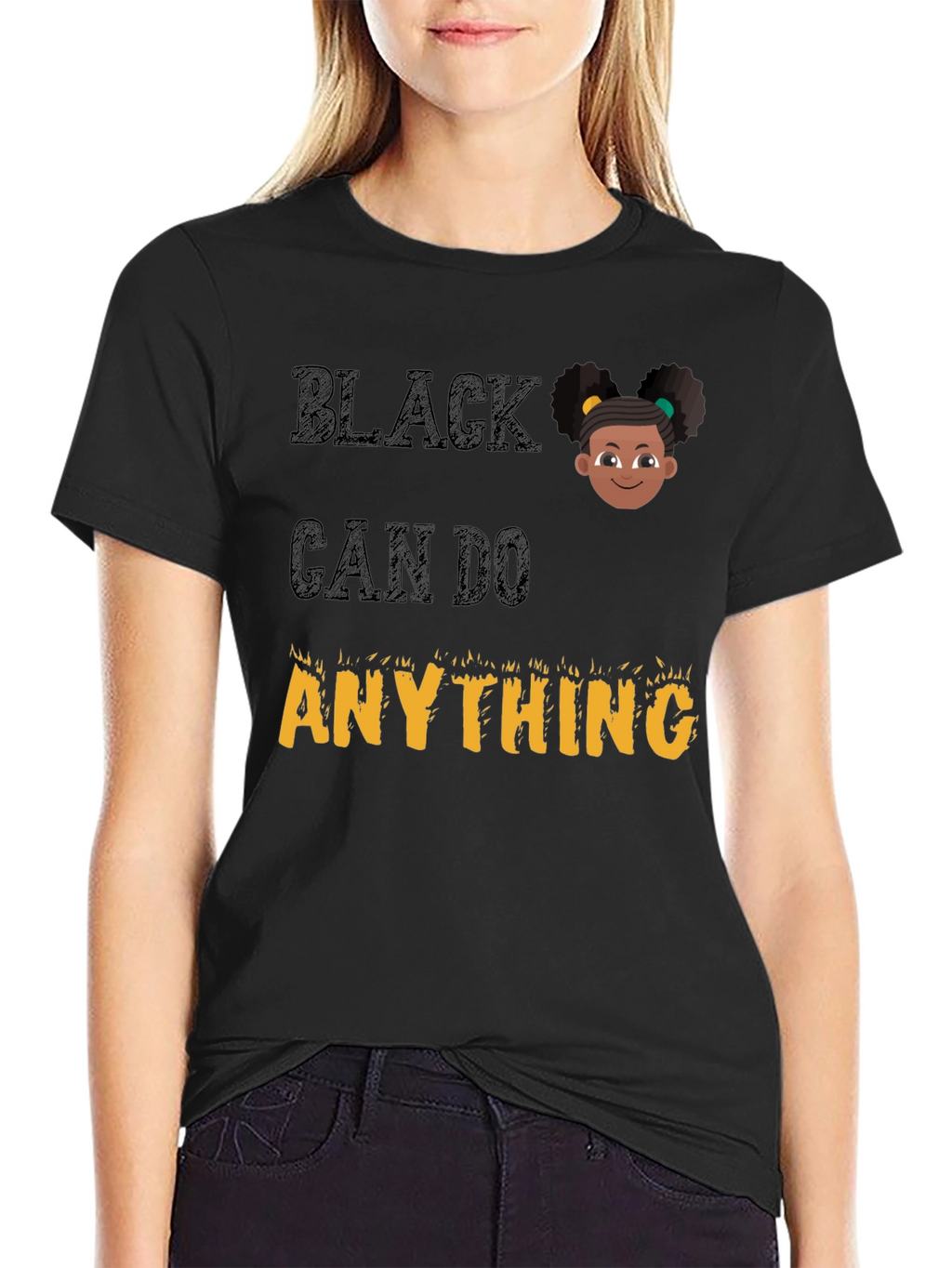 Black Can Do Anything Graphic Tee