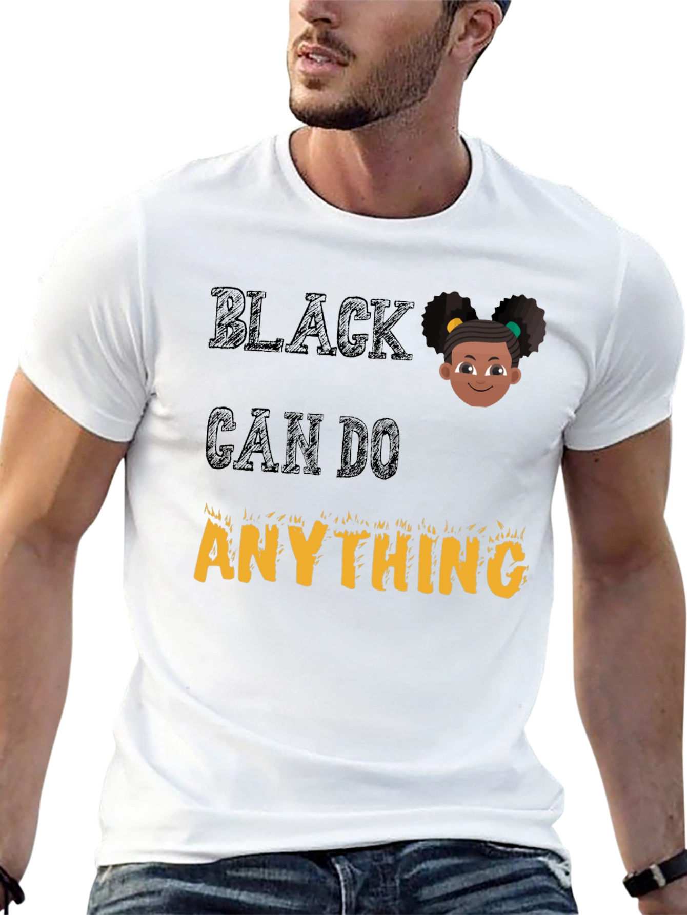 Black Can Do Anything Graphic Tee