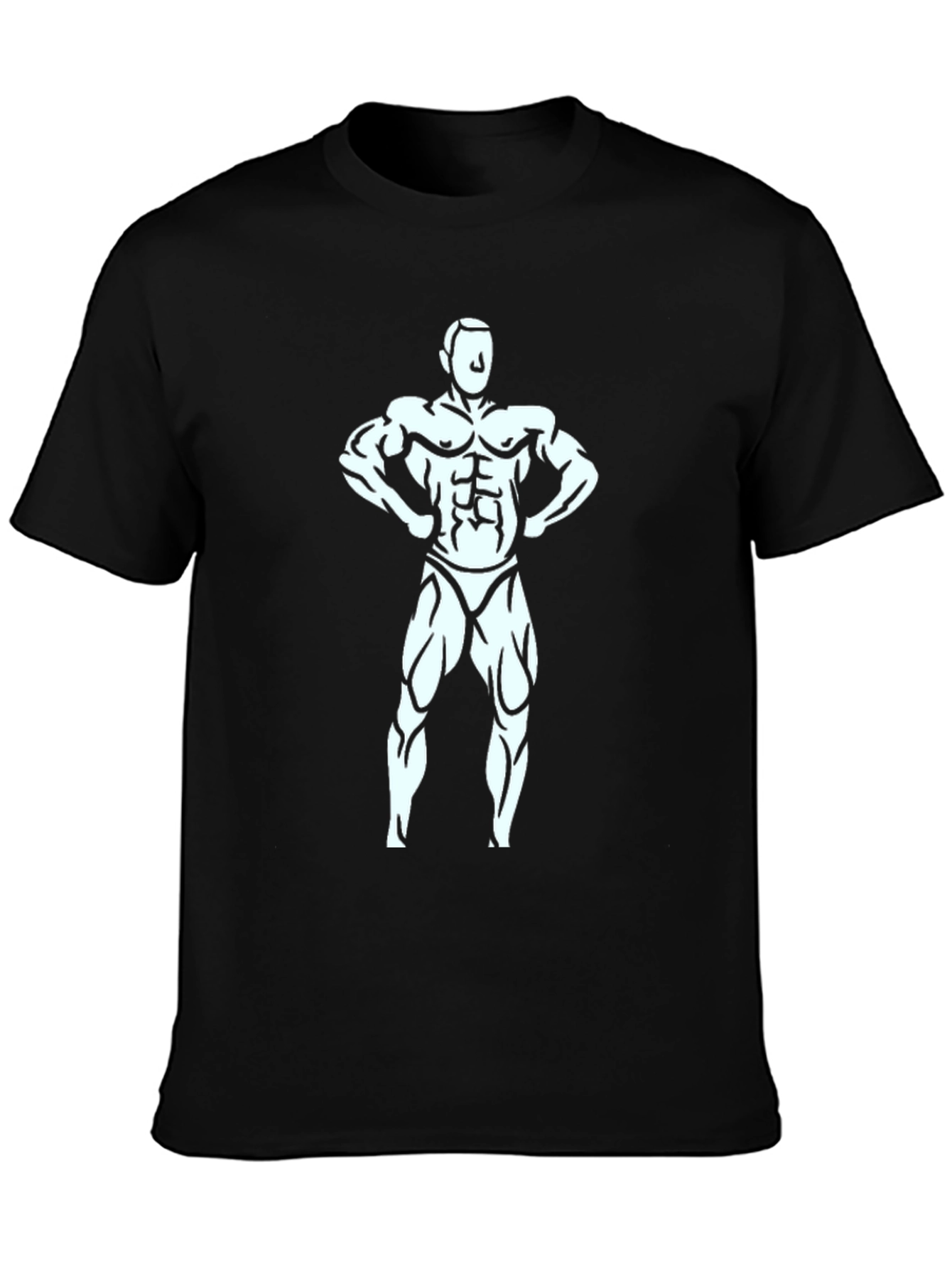 Black Bodybuilder Graphic T-Shirt