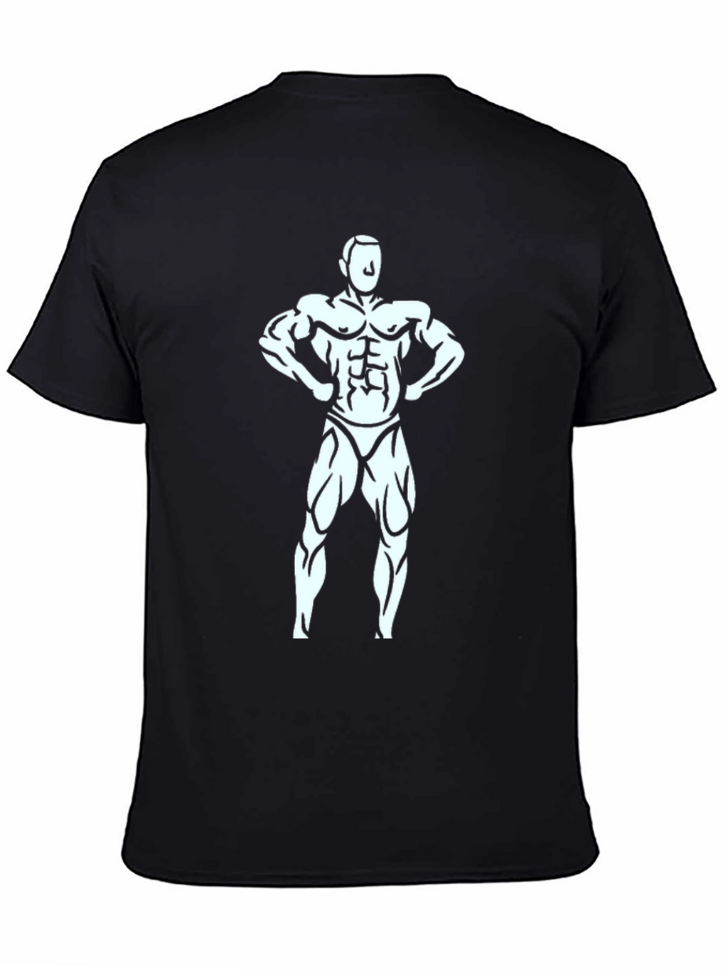 Black Bodybuilder Graphic T-Shirt